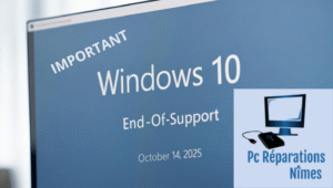 Fin du support de Windows 10 à Nîmes – solutions économiques pour particuliers